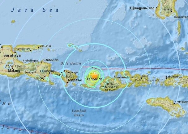 印尼龍目島6.4級地震 至少3死12傷