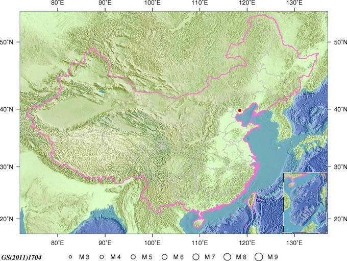 河北唐山發生3.3級地震