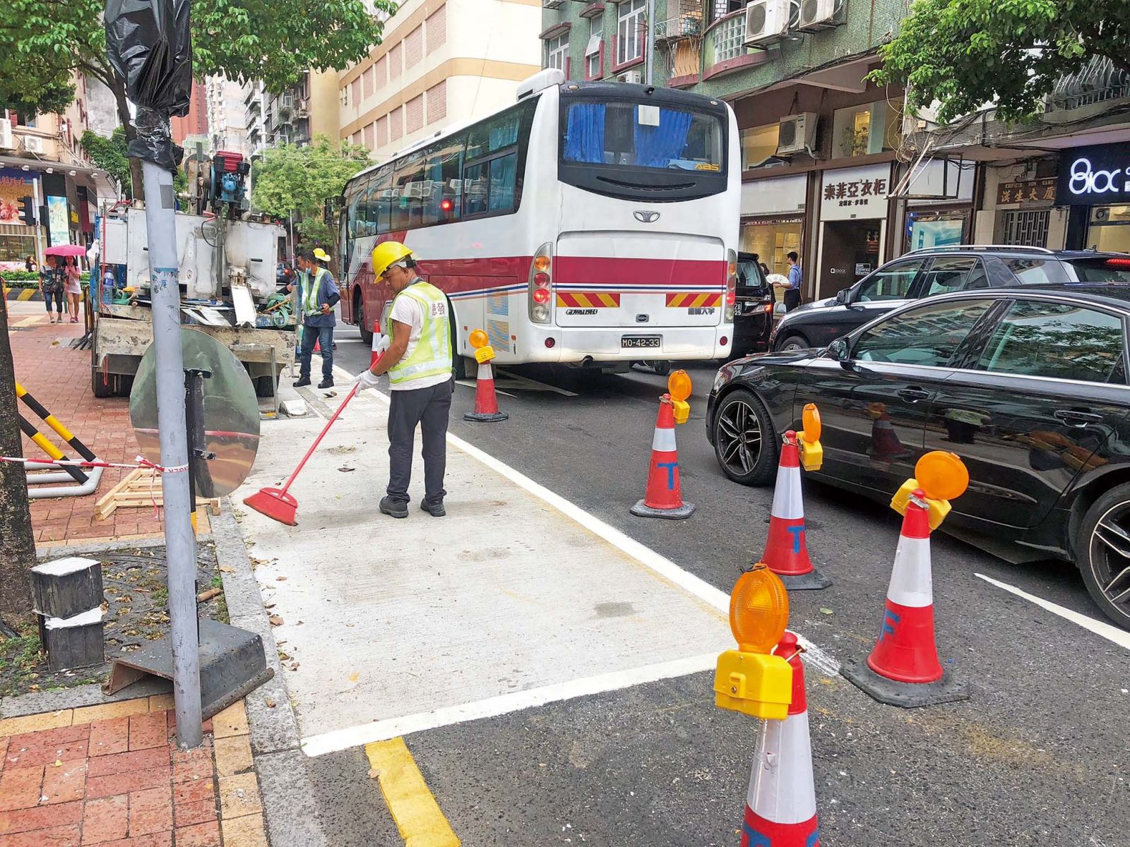 工程完成後部分車位刪減