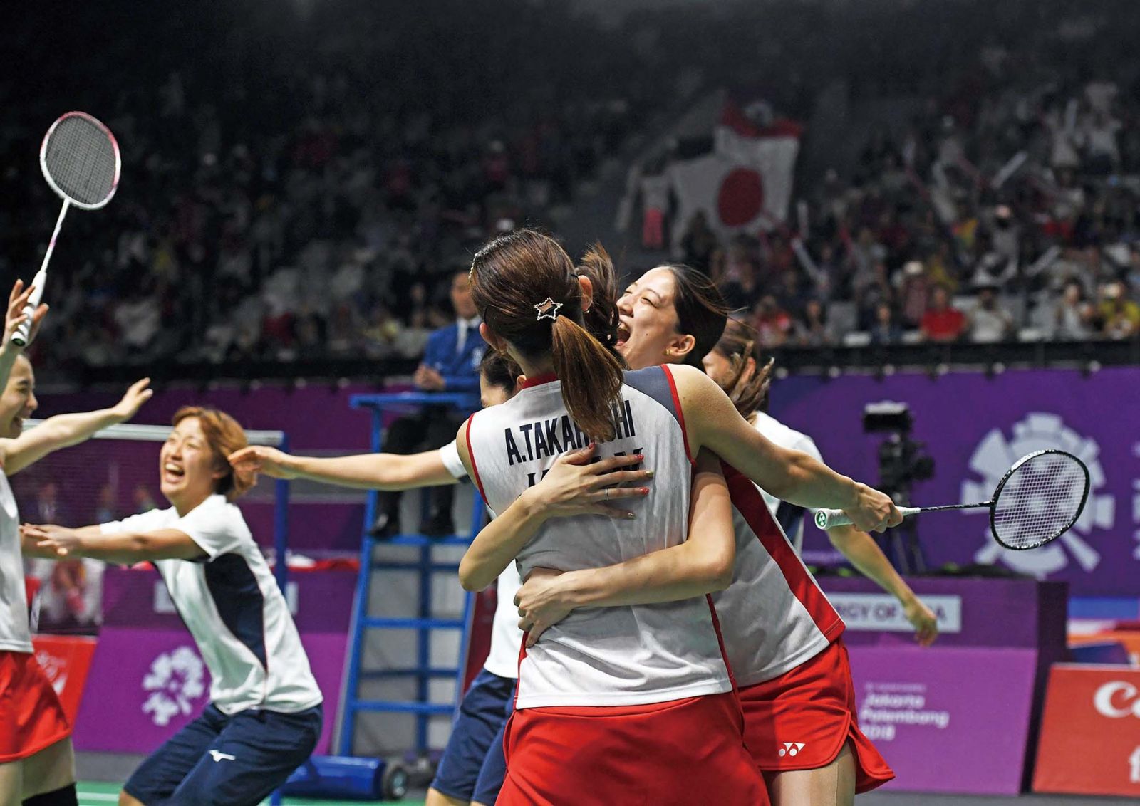日本亞運羽球女團奪冠