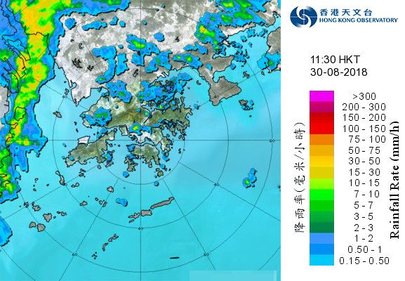 ​珠江口強雷雨區東移或影響香港