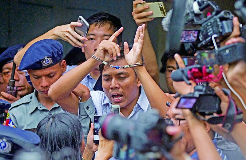 兩記者被囚七年 路透痛批緬甸民主大退步