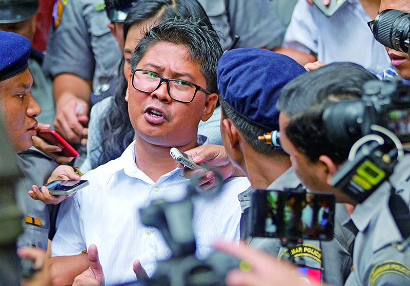 兩記者被囚七年 路透痛批緬甸民主大退步