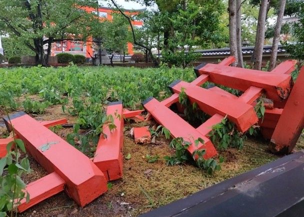 【飛燕襲日】京都奈良多處文物受損