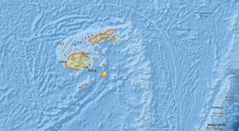 斐濟群島發生7.8級地震