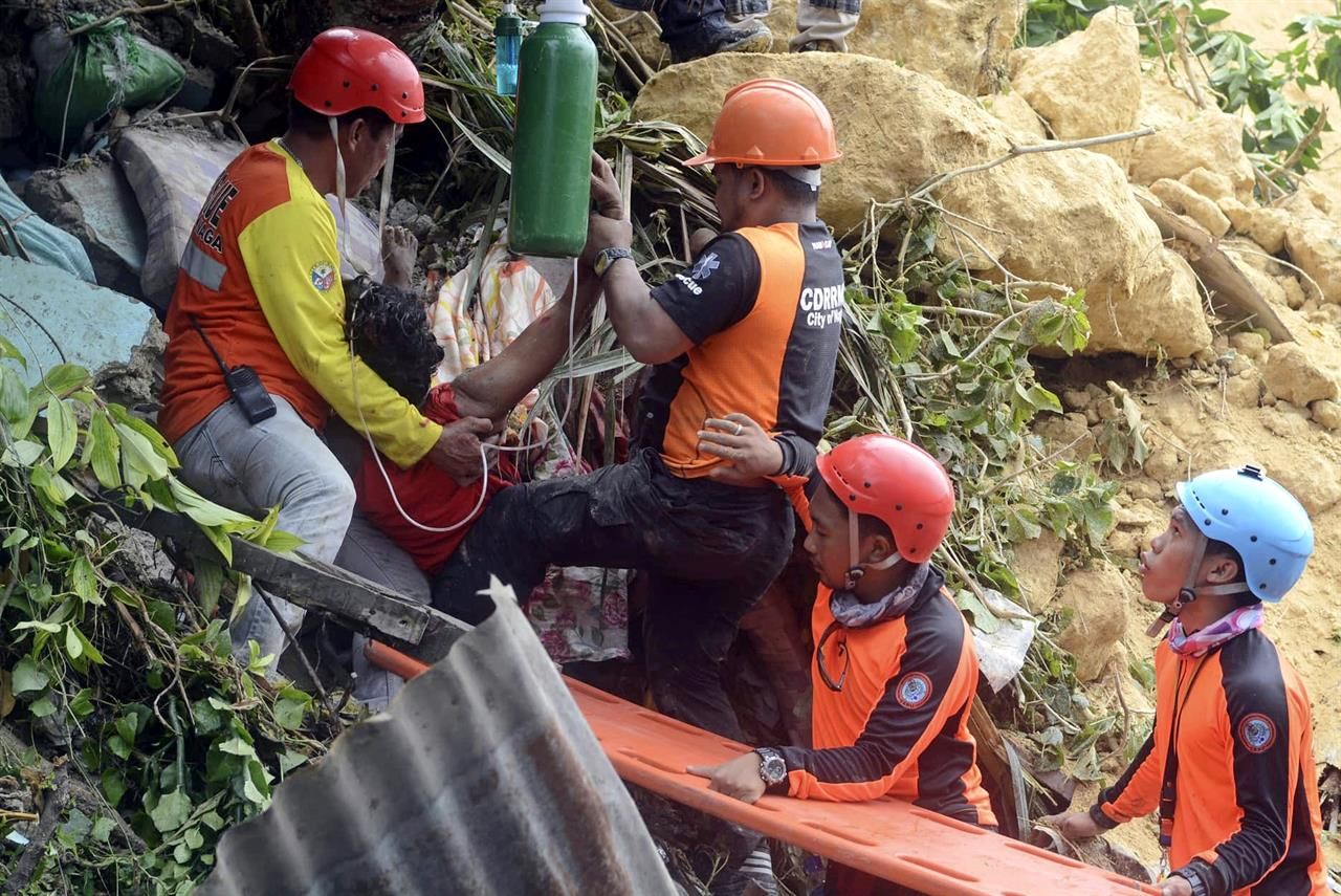 菲律賓中部山泥傾瀉15死64失蹤
