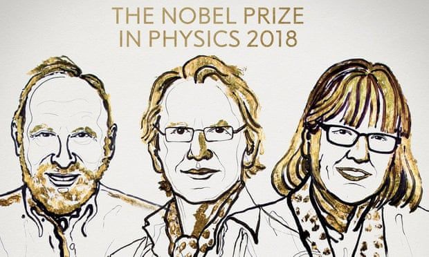 美法加學者共奪諾貝爾物理學獎