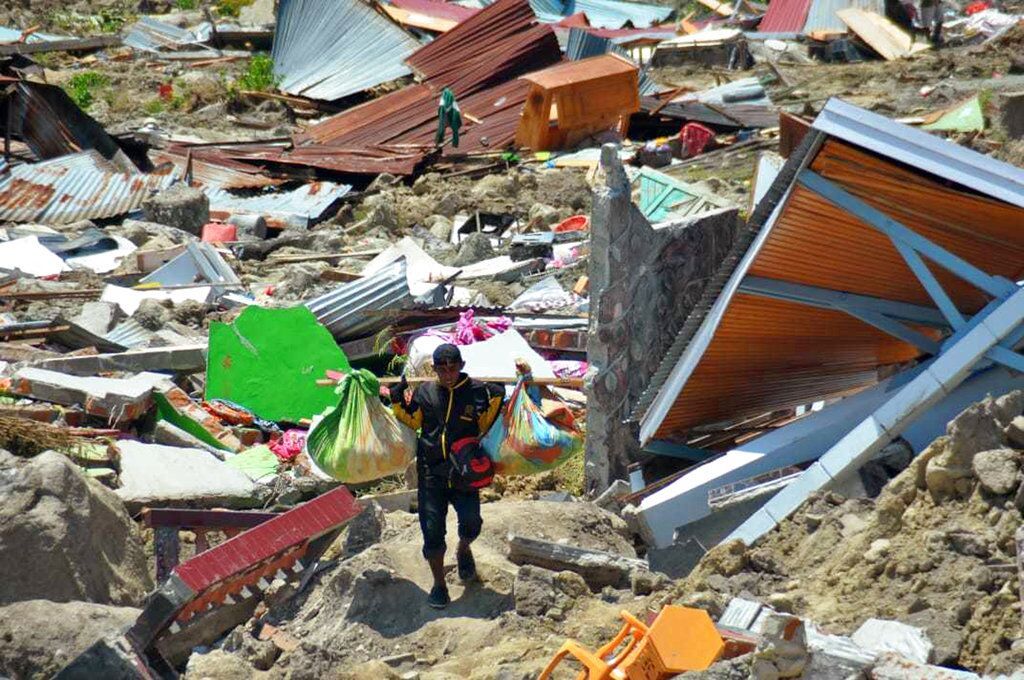 印尼強震海嘯增至1,234死