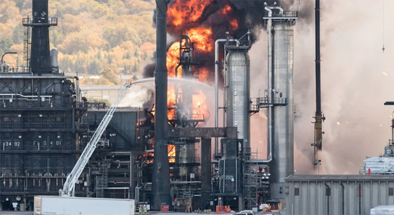 加拿大最大煉油廠發生爆炸