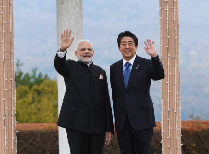​【加強關係】印度總理訪日晤安倍