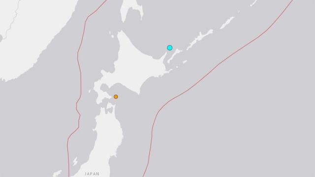 北海道外海凌晨發生6.2級地震