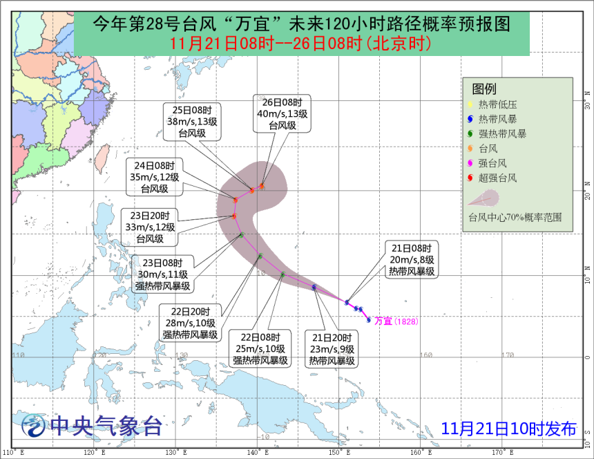第28號颱風「萬宜」生成