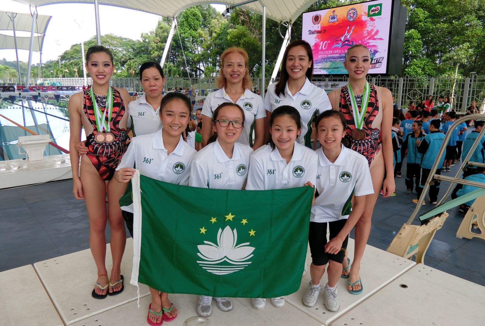澳門藝術游泳代表隊獲兩銅牌