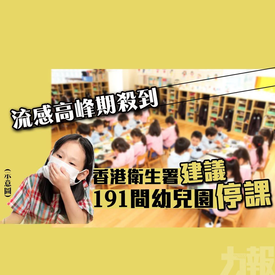 香港衛生署建議191間幼稚園停課