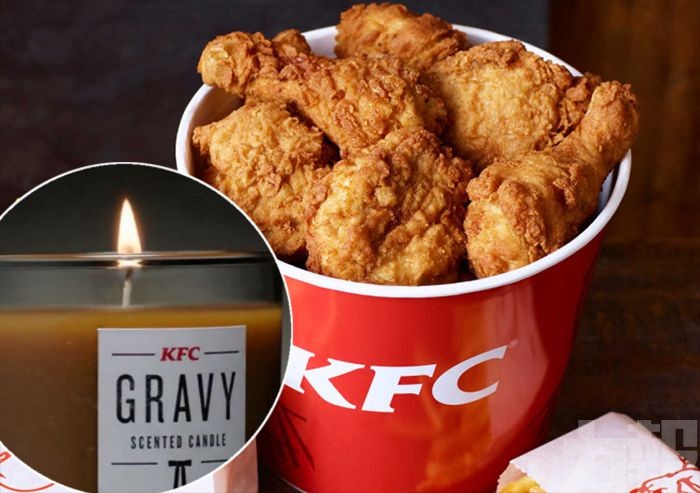 英KFC推肉味蠟燭 刺激味蕾