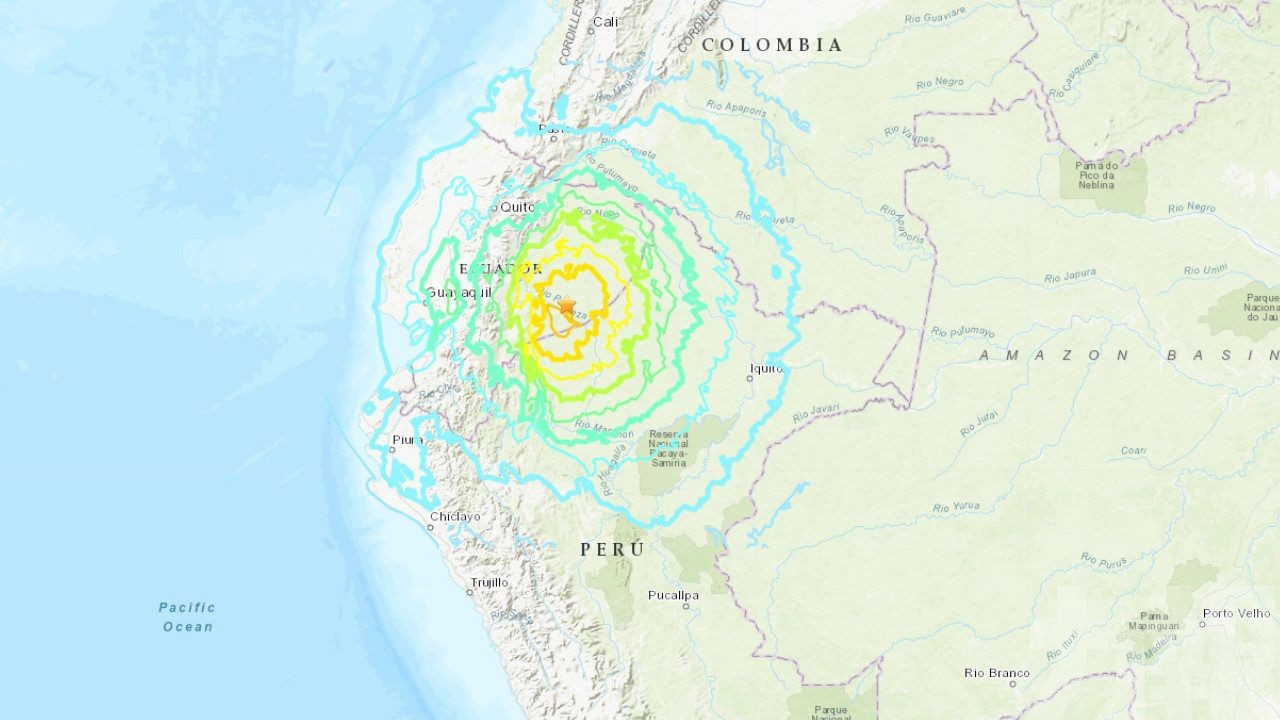 秘魯、厄瓜多爾邊界發生7.7級地震