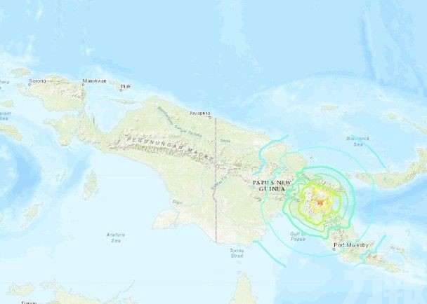 ​巴布亞新畿內亞發生7.2級地震