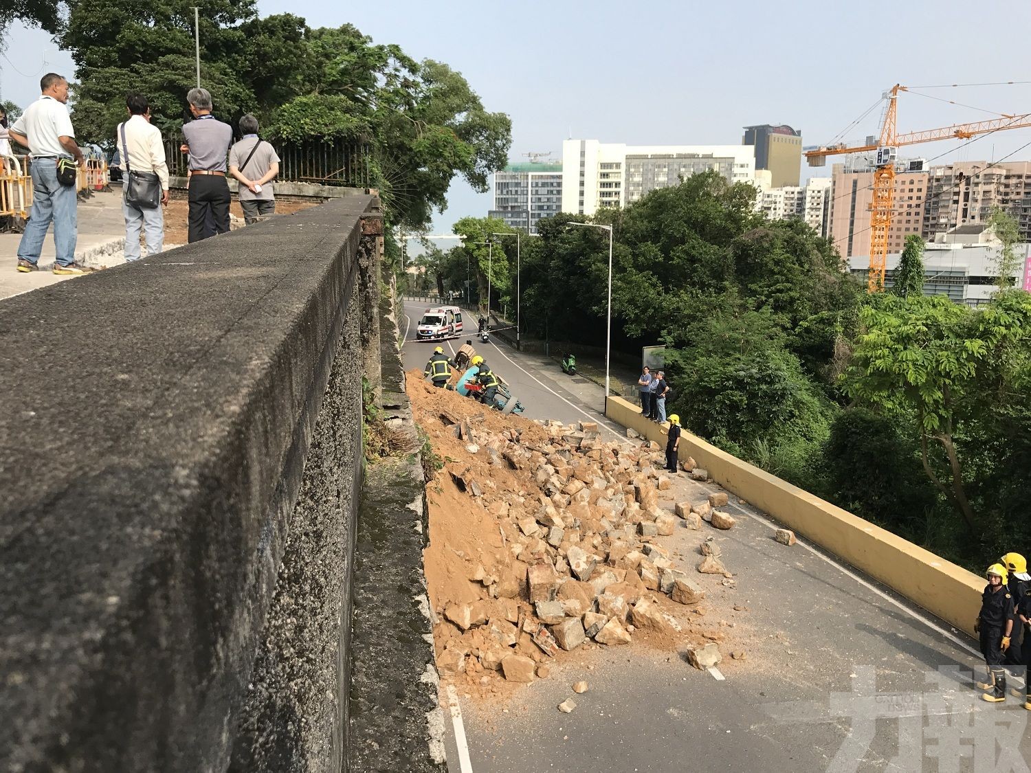 松山護土牆倒塌原因有待調查