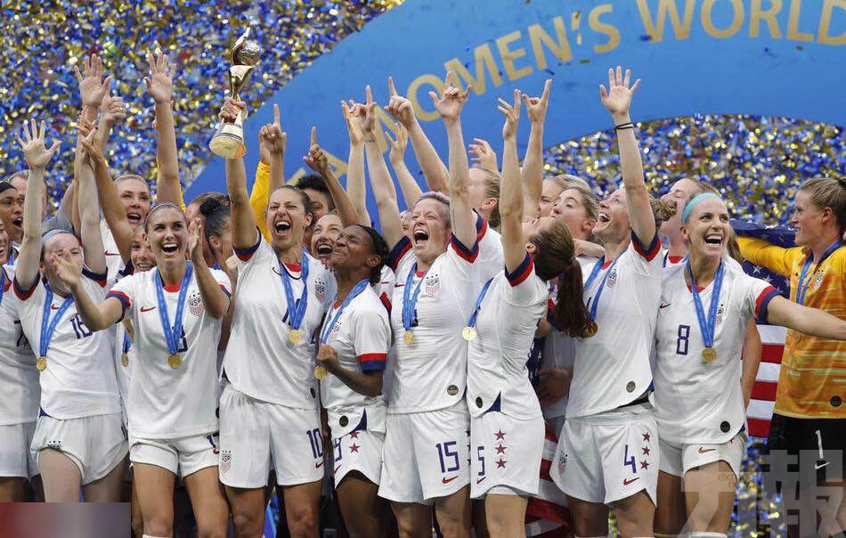 美國女足紀錄性4奪世界盃后冠