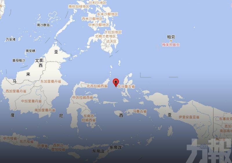 【印尼再震】馬魯古海5.4級地震