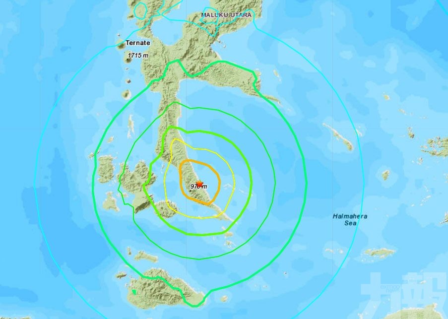 印尼哈馬黑拉島7.3級地震 有海嘯警告