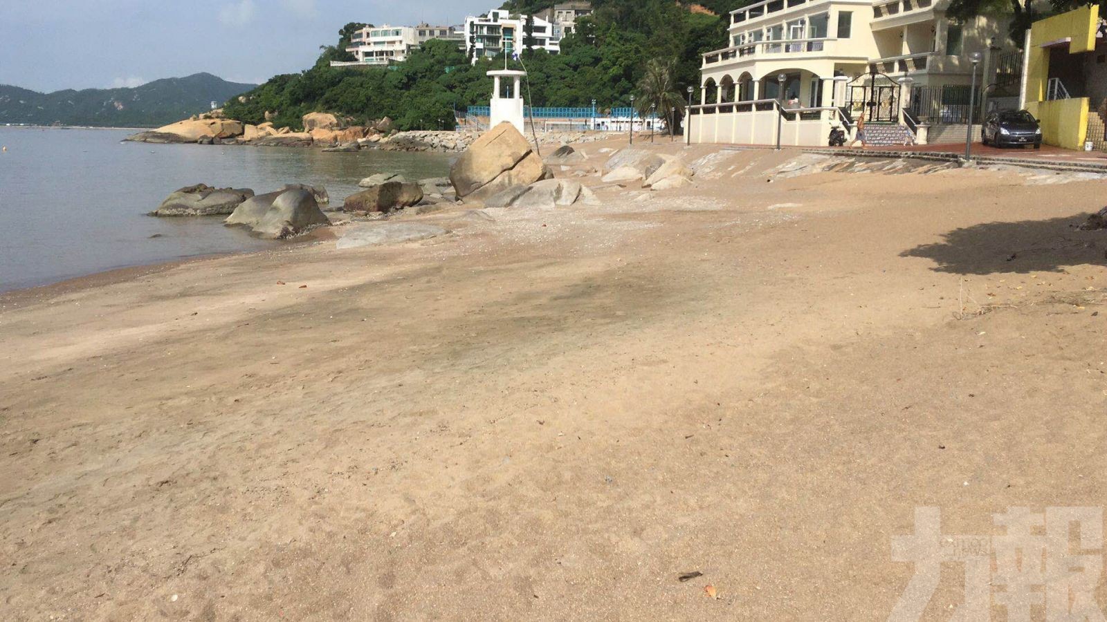 竹灣海灘水質異常不宜下水