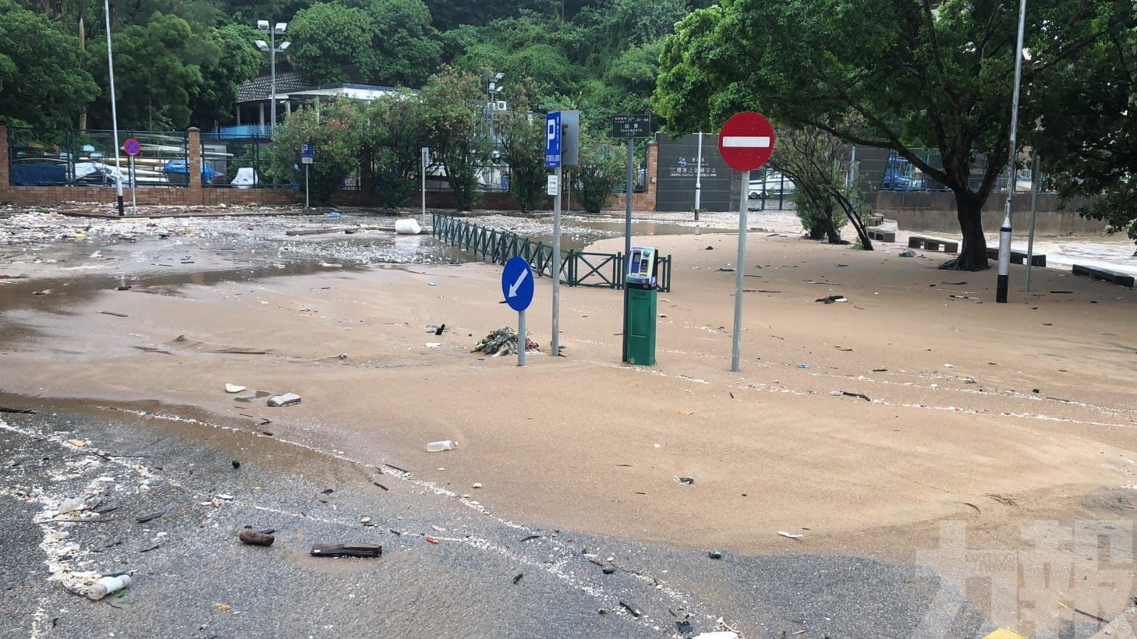 黑沙及竹灣因颱風出現海沙流失