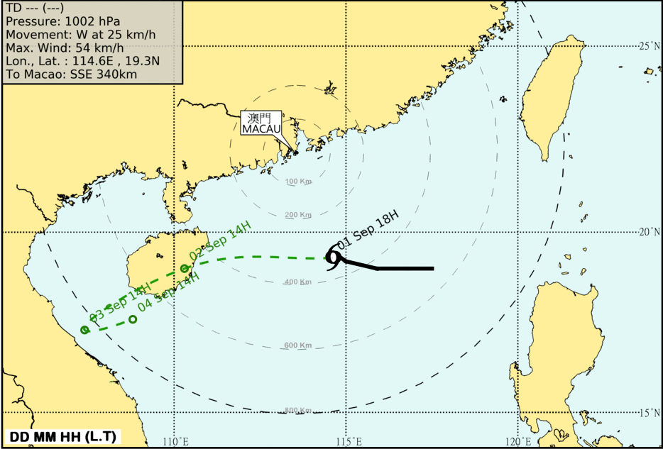 海事局呼籲做好防風準備