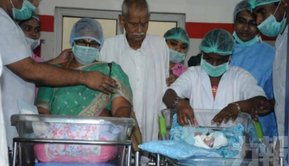 74歲印婦人工受孕產雙胞胎