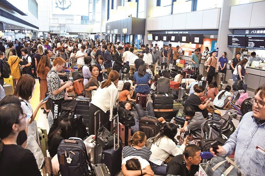 成田機場交通中斷成孤島