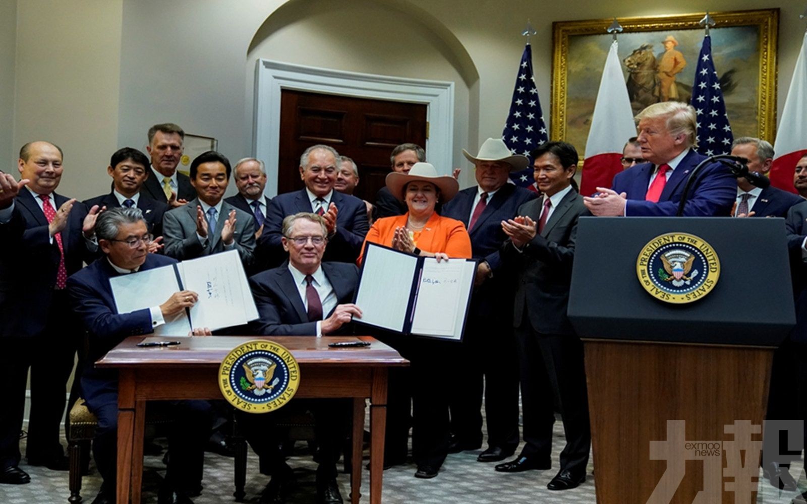 ​美日貿易協議正式簽署