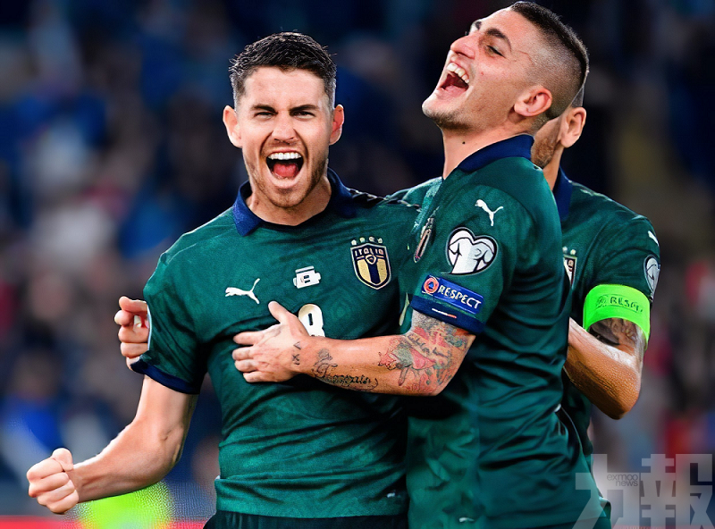 意大利全勝晉身歐國盃決賽周