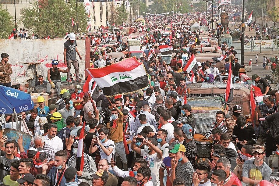 伊拉克示威者攻入伊朗領事館