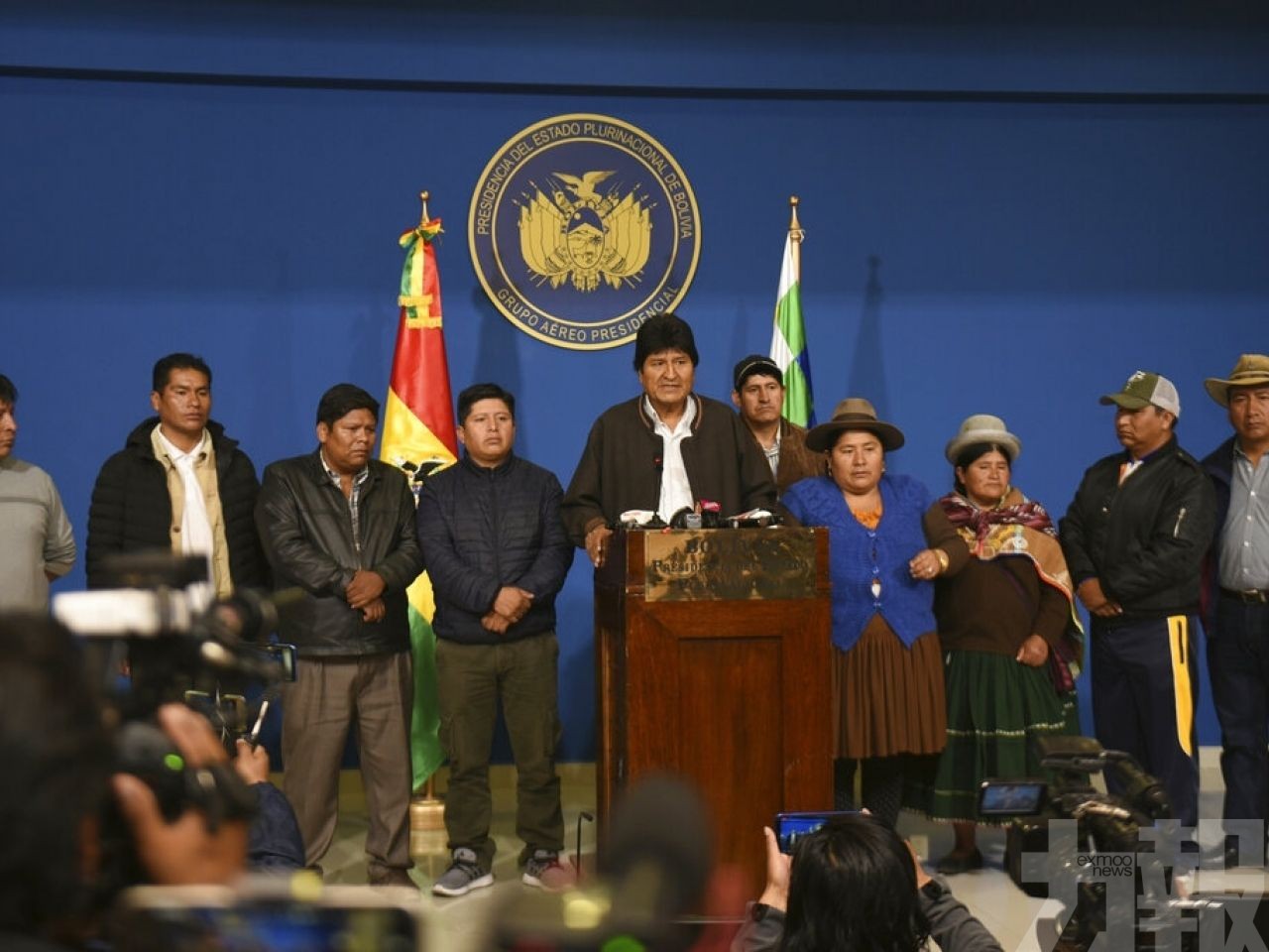 玻利維亞總統莫拉萊斯壓力下辭職