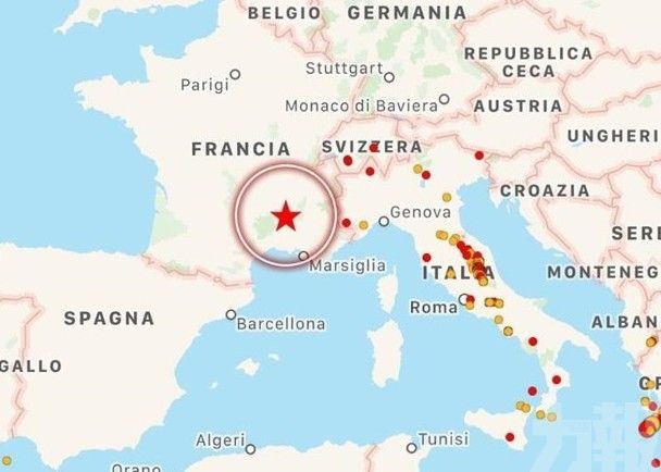 ​法國東南部5.1級地震4人傷