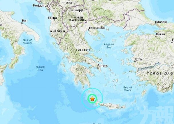 希臘克里特近岸發生6級地震