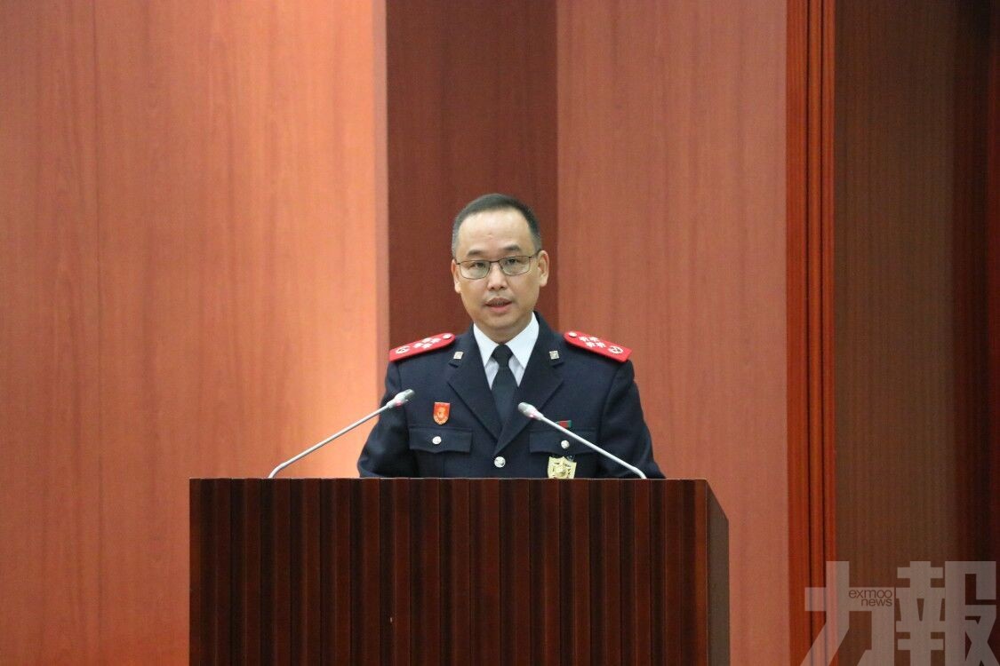 治安警察局局長吳錦華宣誓就職