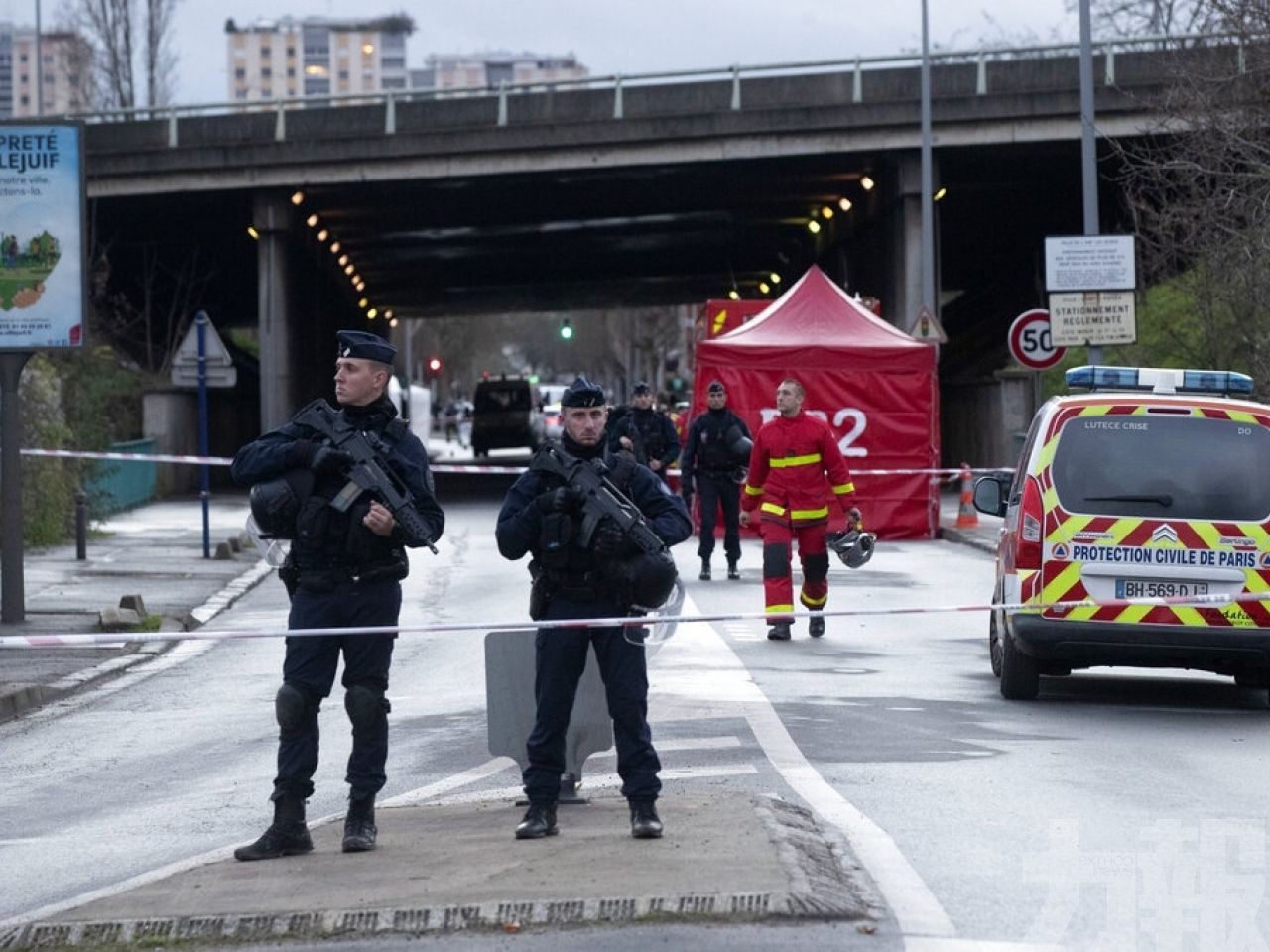 巴黎市郊男子持刀致1死2傷後被擊斃
