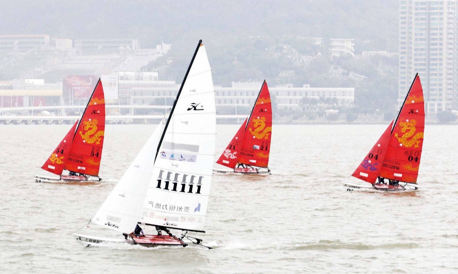 Team Pean澳門盃國際帆船賽暫佔首位