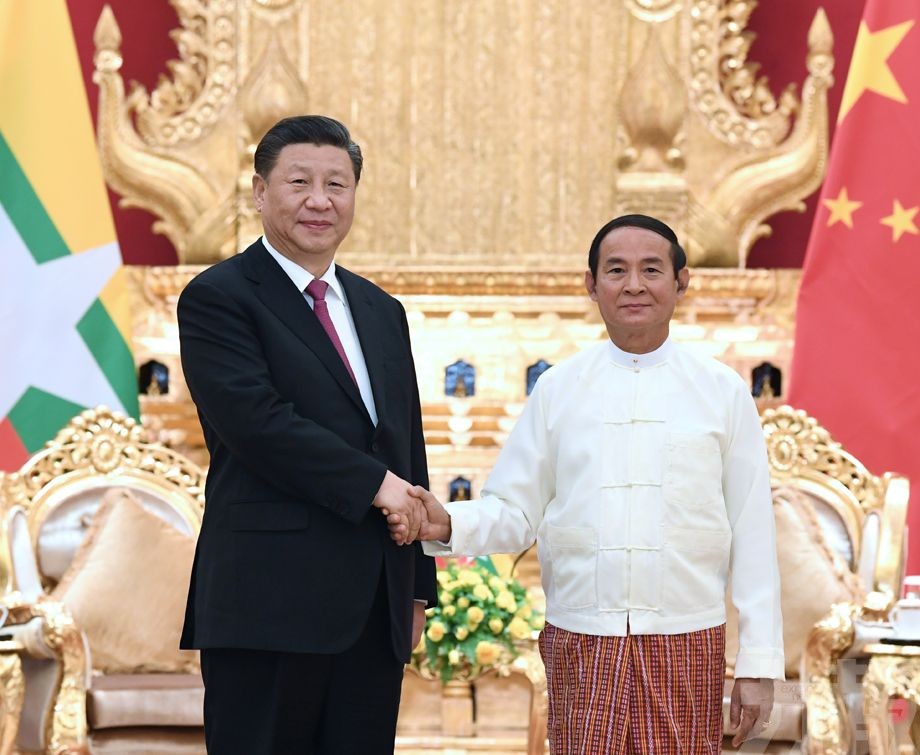 習近平晤緬甸總統盼加快一帶一路對接