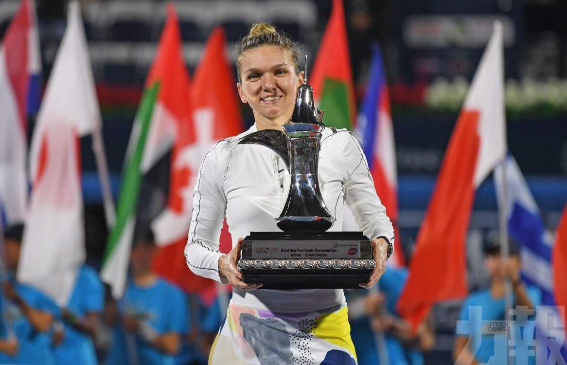 夏莉比喜捧杜拜網球賽女單冠軍