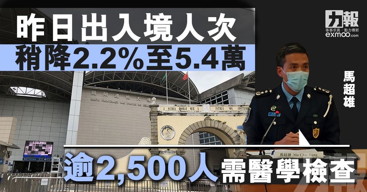 逾2,500人需醫學檢查