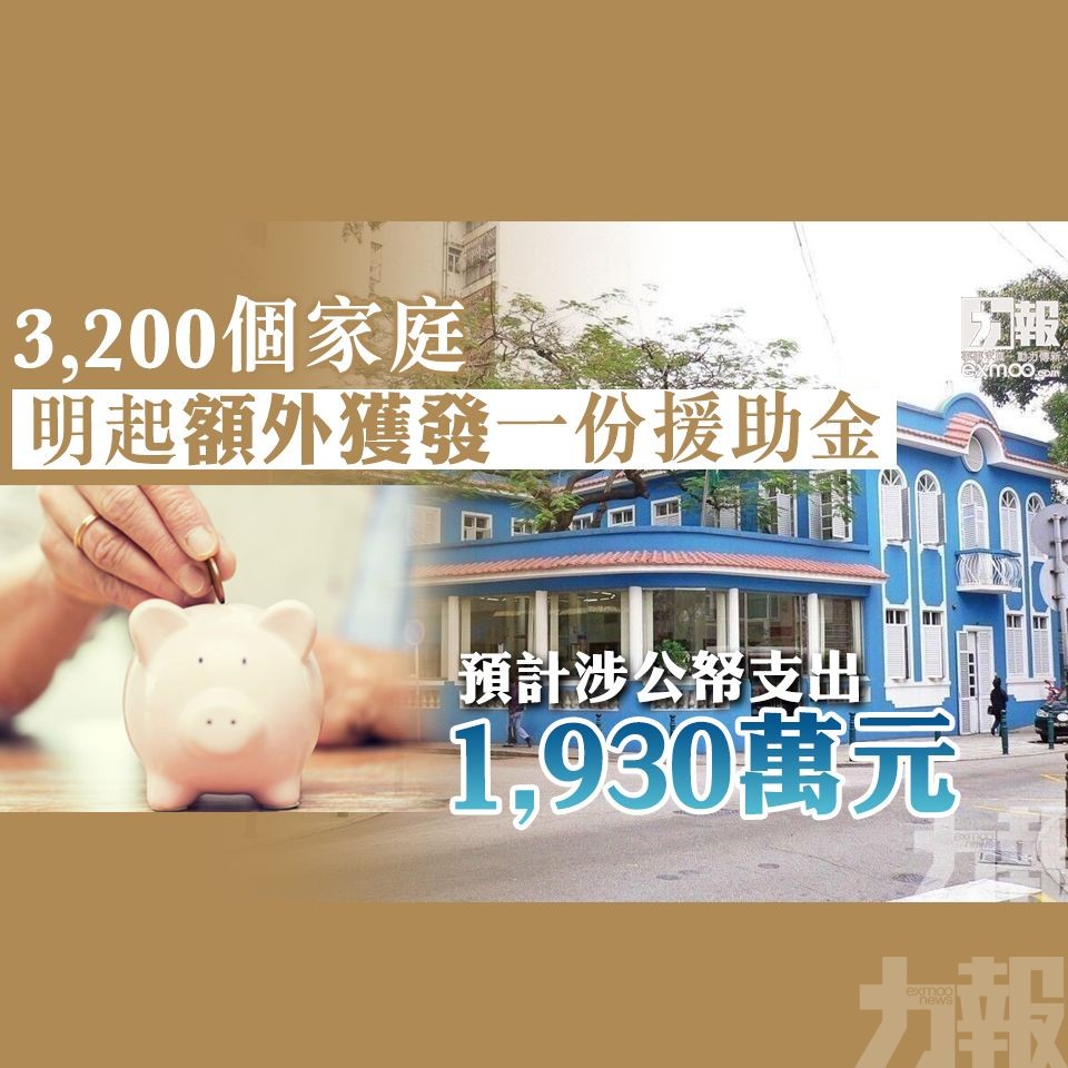 預計涉公帑支出1,930萬元