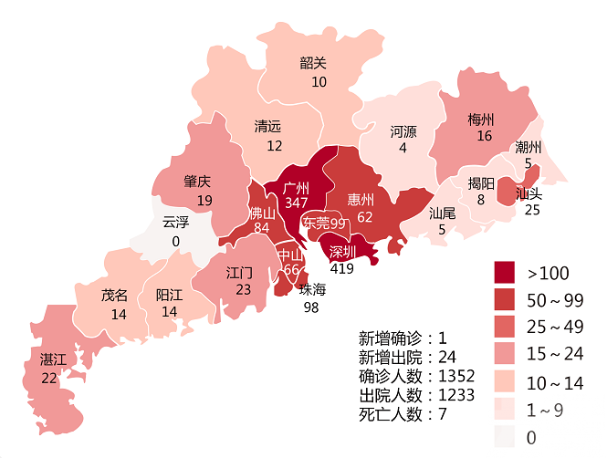 ​廣東再增1例新冠肺炎 為深圳輸入病例