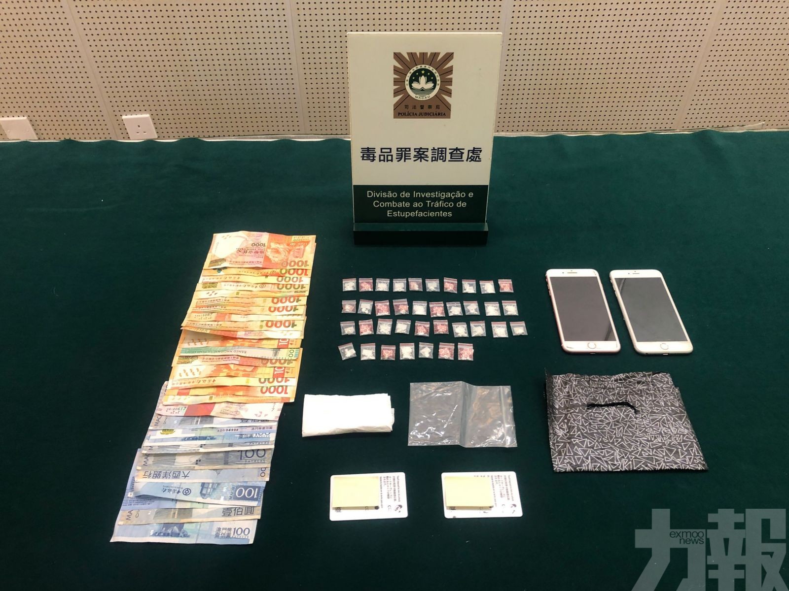 毒鴛鴦來澳「散貨」被捕