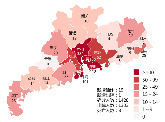 廣東昨增15例新冠肺炎