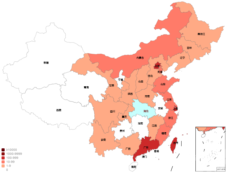 內地新增54例境外輸入病例