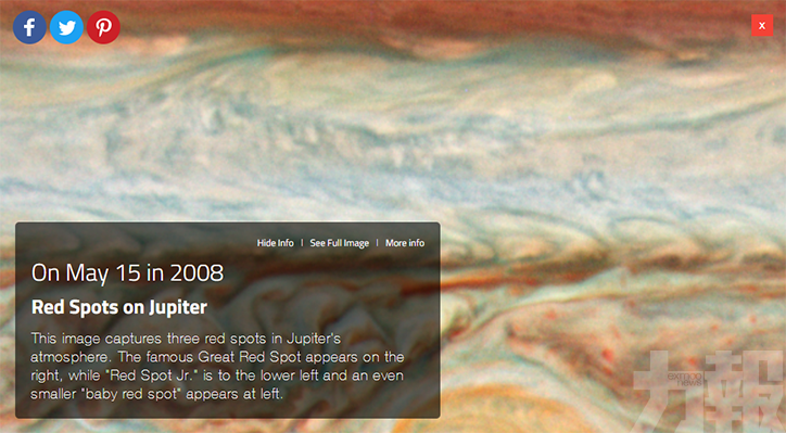 NASA推出「生日宇宙」紀念網
