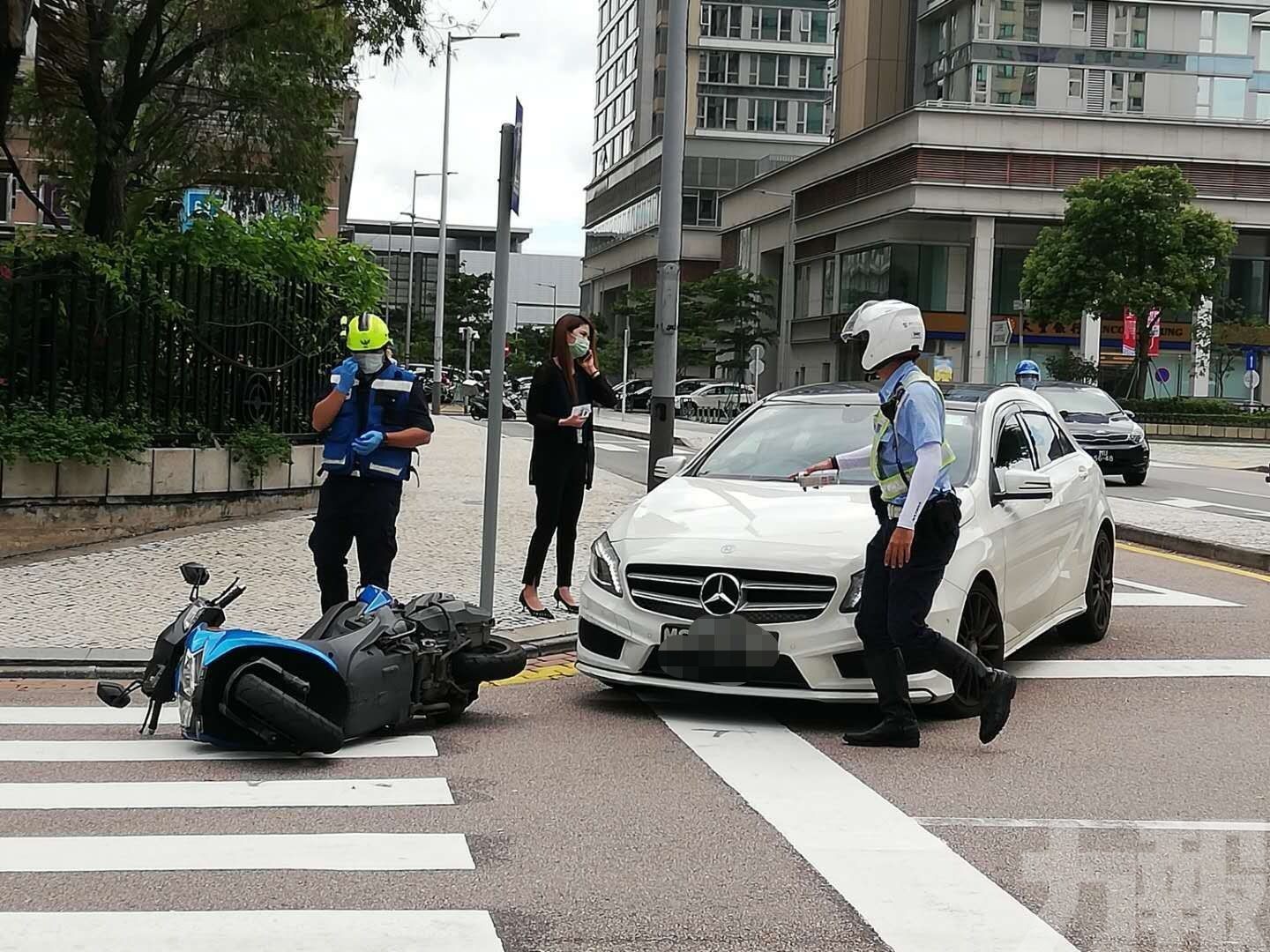 電單車男司機受傷送院
