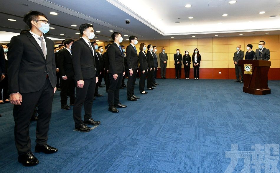 53名司警人員宣誓就任首席刑事偵查員